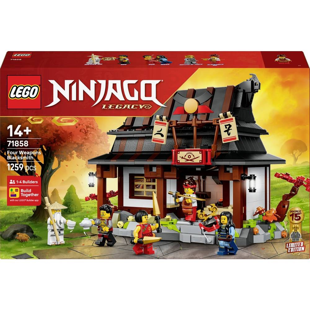 71858 LEGO® NINJAGO forge à quatre armes le cadeau d'anniversaire idéal pour fan de ninja