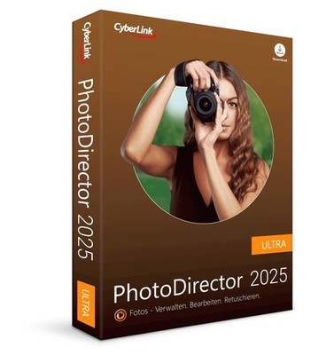 Cyberlink PhotoDirector 2025 Ultra / 1 PC / Dauerlizenz / BOX
