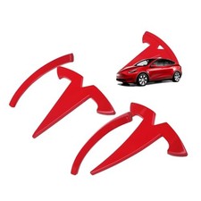 for Model Y Emblem Badge Sticker Cover, fit for Tesla Model Y Logo Decals Red
