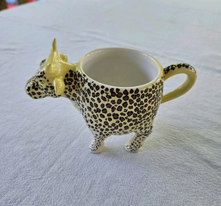 2001 Cow Parade Westland Leopard Cow Decorative Collectible Mug #7418
