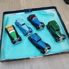 Vintage Diecast Dinky Toys small group of early post war cars well restored