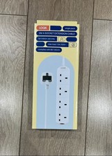 Brand New Logik 2M 4 Socket Power Extension Cable