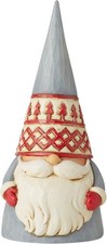 Jim Shore Heartwood Creek Nordic Noel Tree Hat Gnome God Jul Figurine