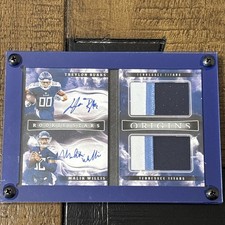 2022 Origins Malik Willis Treylon Burks Rookie RC Dual Patch Auto Booklet /49