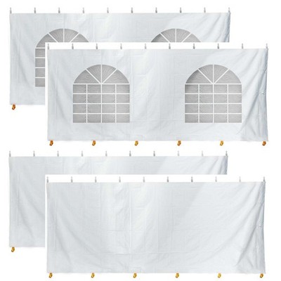 20x20 Tent Sidewall Kit 8ft High Solid & Cathedral Window 14 Oz Vinyl Panel