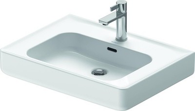 Duravit Soleil 25 5/8'' Rectangular Wall Sink in White w/ Single Faucet Hole