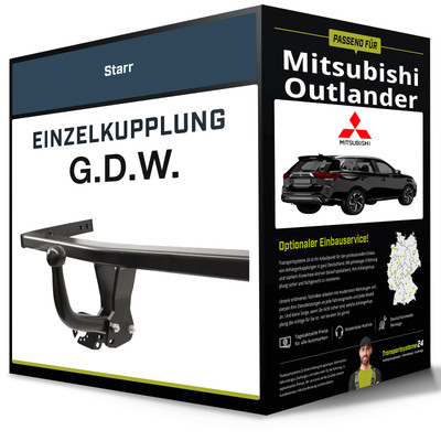 Starre Anhängerkupplung für MITSUBISHI Outlander 10- III Typ GG_W/GF_W G.D.W.