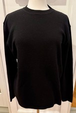 Prada Men's 100 Wool Crewneck Black US Large IT 52