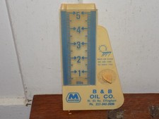 Vintage Marathon B & B Oil Co. Rain Guage Plastic Advertising