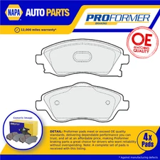 Brake Pads Set fits VAUXHALL MERIVA A 1.6 Front 03 to 10 Proformer 1605081