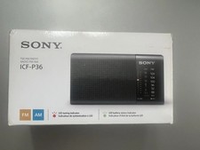 Sony ICF-P36 FM/AM Radio W/LED Indicators  Hand Strap - NEW