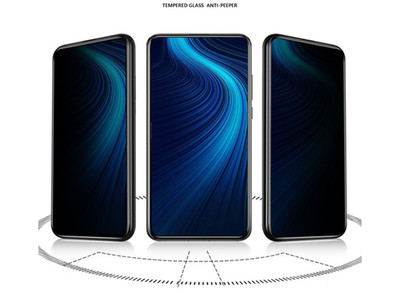 Anti-Spy Screen Protector Displayschutz aus Hartglas 9H mit Blickschutz aus gehä