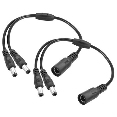 DC Power Y Splitter Kabel 2Pack, DC 5.5 X 2.1Mann zu Frau 12V Kamera Power Sp...