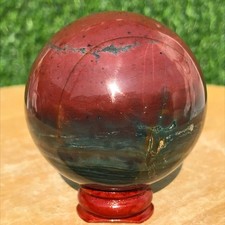 240G A+Natural Ocean Jasper Ball Crystal Sphere Polished Energy Healing