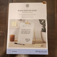 U Brands Glass Desktop Easel - Brand New - Still In Box