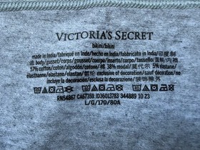 5-Pack Victoria's Secret sz L Stretch Logo Cotton Bikini Panty Lot Bundle Set