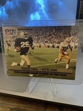 RAGHIB ISMAIL 1991 Pro Set #25 Rookie Card 1990 Walter Camp Player Free Ship. rookie card picture