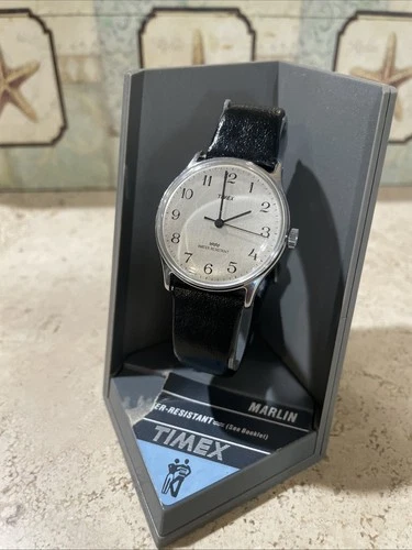 Timex NOS MARLIN  1984 Watch Unisex 34mm Manual Wind Vintage Running Perfect