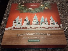 NEW Hallmark 2018 Snow Many Memories Collector's Set Musical Snowmen Sing Motion