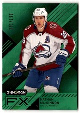 Nathan MacKinnon 2021-22 UD Synergy FX Green /199 #FX-NM Colorado Avalanche