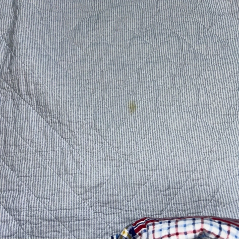 Edredón reversible náutico retazos vintage Tommy Hilfiger Madras talla doble Foto 4 de 4