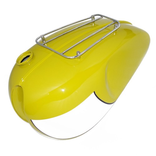 Pour Triumph T120 Bonneville Jaune Peint 3.5 Gallon Carburant Tank + Colis Rack - Photo 6/9