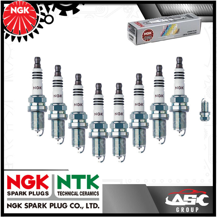 NGK Laser Platinum Spark Plug - Stk No: 3566 - Part no: BKR5EQUPA - x8