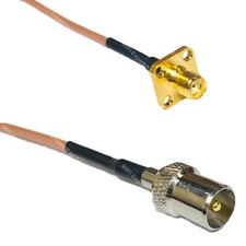 RG316 SMA FEMALE FLANGE to DVB TV Pal Male RF Cable Rapid-SHIP LOT