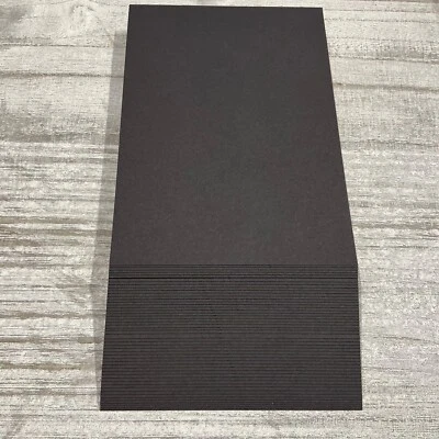 PIER PAPER 100 x A6 Jet Black Postcard size Card both sides Blank - 250gsm 6” x 4”