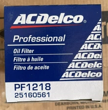 NEW GENUINE GM ACDelco Engine Oil Filter PF1218 PF1218F Case Of 12