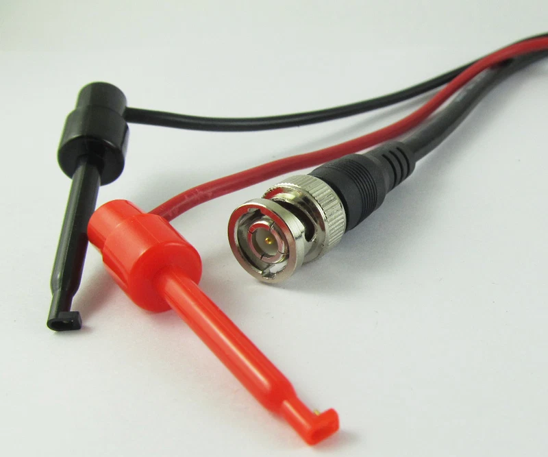 4 sets 1M/3.3FT BNC Male Plug to Dual Large Test Hook Clip Probe Test Lead Cable - Image 2 of 4