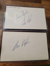 (2) BILL HEPLER INDEX CARD SIGNED 1966 NEW YORK METS PSA/DNA CERTIFIED