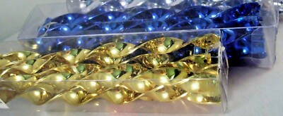 20 Spiral Garden  Sport Plastic Icicles Spinners New 6 in  Blue or Gold choice  