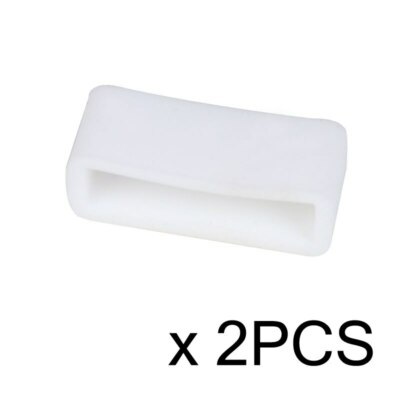 2PCS Silikon Uhrenarmband Schleife 12-24mm 26mm Gummiring Schleifen Watch Parts