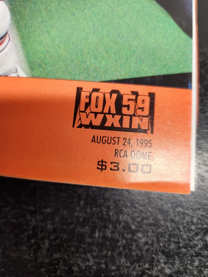 August 24,1995 Indianapolis Colts Vs. Chicago Bears Game Day with Team Roster - Image 2 of 4