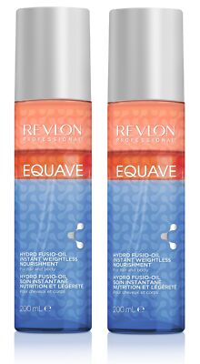 2x Revlon Professional Equave 3 Phase Hydro Fusio Oil Weightless Nourishment 200