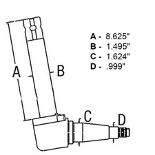 Right Hand Low Profile Spindle Fits 3430 3930 4130 4630 4830 5030 Tn55 Tn55d Tn6