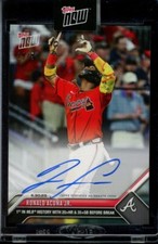2023 Topps Now #515A Ronald Acuna Jr. Auto Autograph #d /99