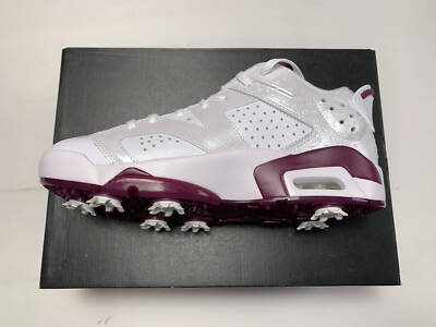 シューズ(男性用) JORDAN RETORO 6G NRG M23 DV6796-116 Nike Jordan Retro 6 Golf NRG M23 Bordeaux White Red Spike DV6796
