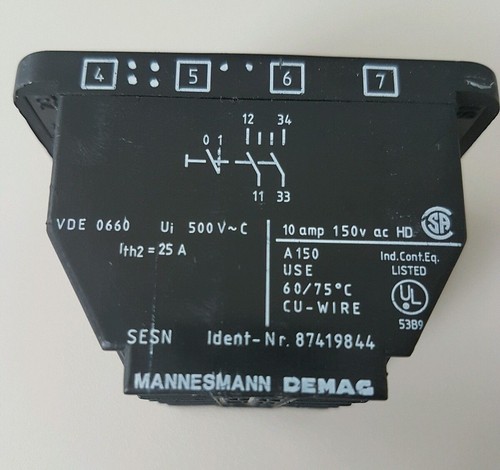 Élément De Commutation DEMAG CBD2 BLCK - Référence 87466833 - Neuf