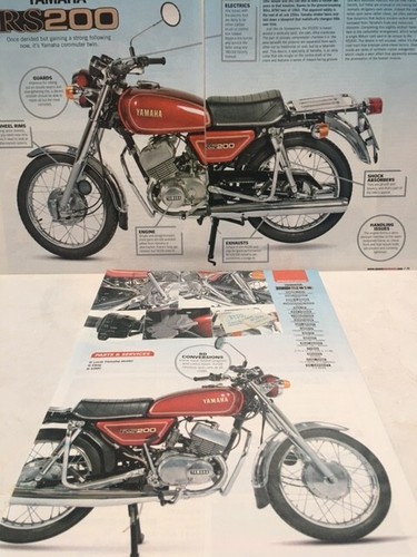 YAMAHA RS200 - 8 PAGES OF ORIGINAL ROAD TESTS, ARTICLES, INFO ETC - Picture 4 of 6