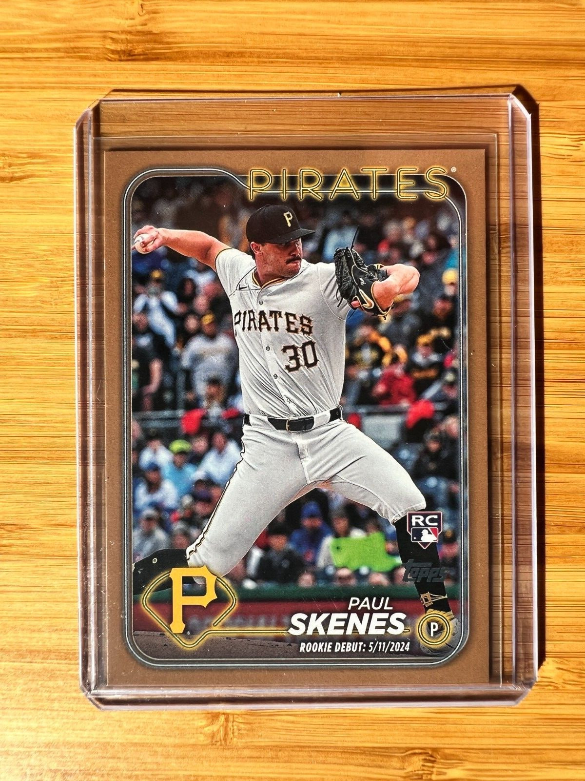 2024 Topps Update Series Paul Skenes Gold Rookie Debut RC #'d /2024