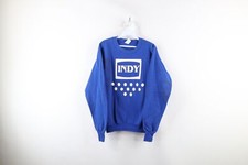 Vintage 70s Mens XL Distressed Spell Out Indianapolis 500 Racing Sweatshirt USA