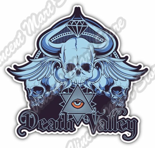 Death Valley Illuminati Eye Providence Gift Car Bumper Vinyl Sticker Decal 4"X5" - Picture 1 of 1