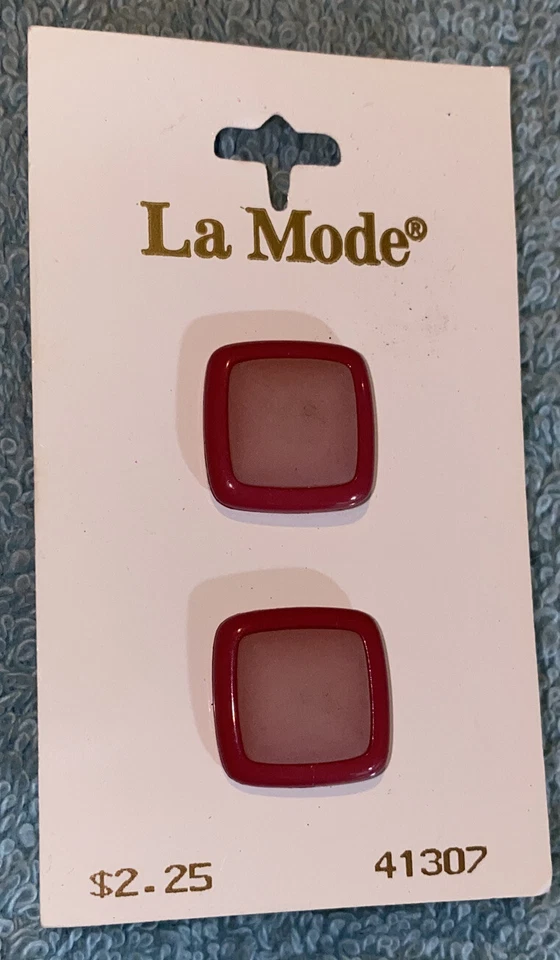 La Mode Buttons 3/4” 19mm Pink #41307 NOS - Image 2 of 3