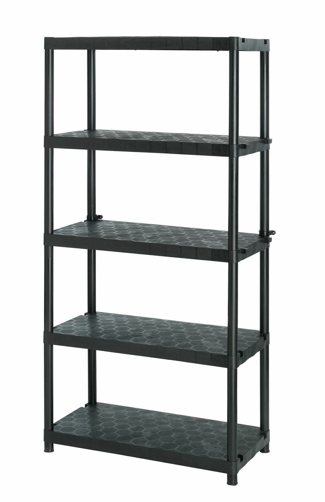 Extra Heavy Duty 5 Tier Plastic Garage Shelving Storage Unit eBay