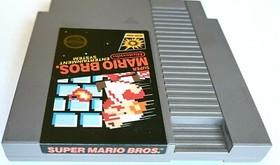 ORIGINAL VINTAGE 1985 "SUPER MARIO BROS." NINTENDO NES 5 SCREW GAME CARTRIDGE