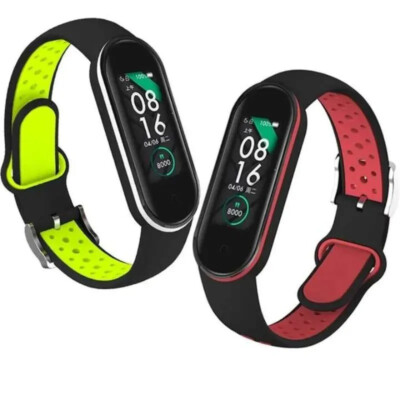 Sportliches Silikonarmband für Xiaomi Mi Band 7, 6, 5, 4, 3 Smart Sportarmband