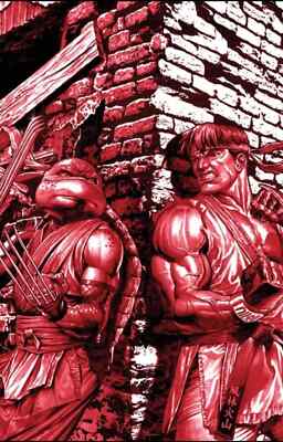 TMNT vs. STREET FIGHTER #1  (MICO SUAYAN EXCLUSIVE VIRGIN VARIANT) COMIC ~ IDW