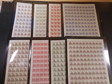 Bund 1965, Bogenserie "Bauwerke", **/MNH, Mi.Nr.454/61, ME 1100,- (f. 50 Paare)